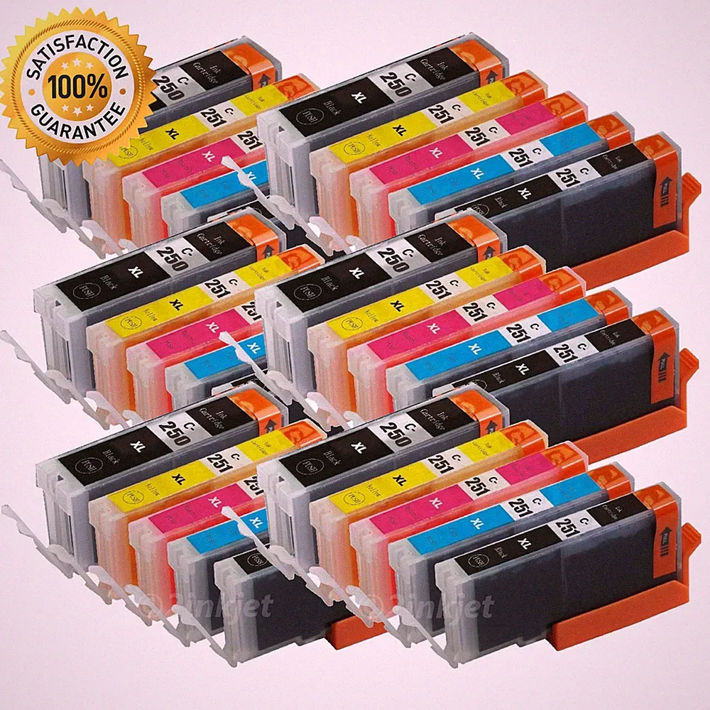 30 x PGI-250XL CLI-251XL Ink Cartridge For Canon Pixma MG5420 MG5520 MX722 MX922