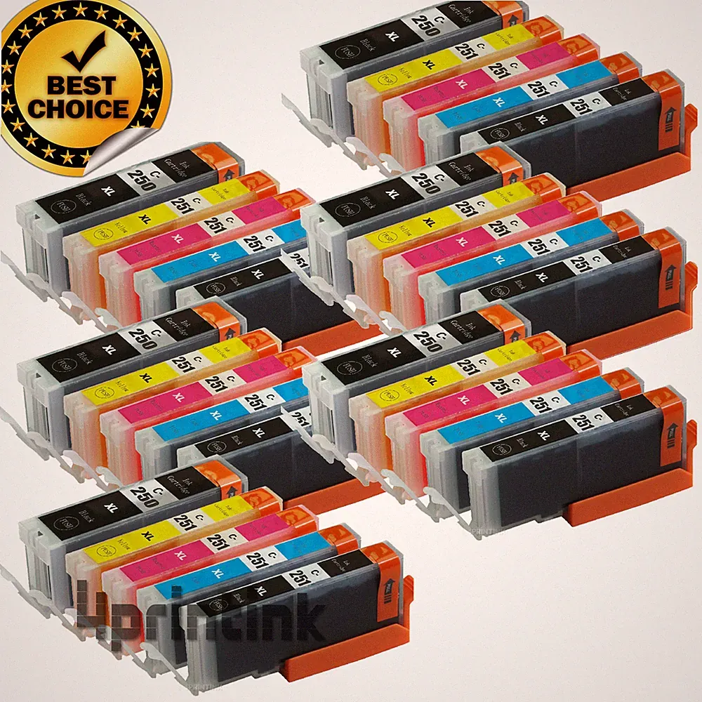 30pk PGI250XL CLI251XL Ink Set For Canon Pixma MG5420 MG5520 MG6320 MX722 MX922