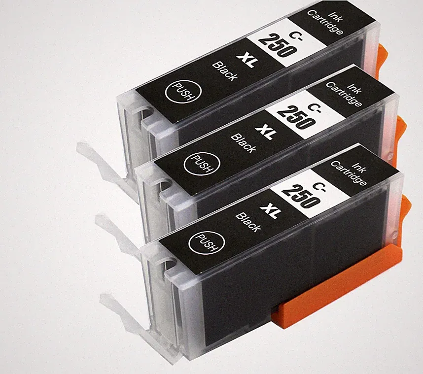 3P XL BLACK Printer Ink for Canon PGI-250 PGI-250BK MG5420 MG5520 MX722 MX922