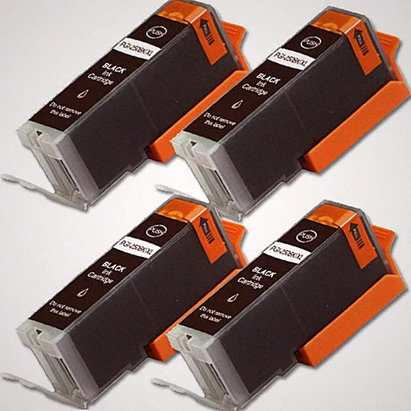 4 NEW BLACK Printer Ink w/ Chip for Canon PGI-250 XL MG5520 MX722 MX922 MG7120