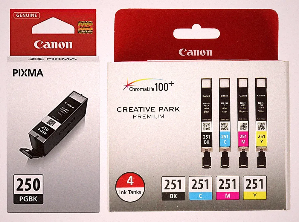 5 GENUINE Canon PGI-250 CLI-251 Ink Cartridges For PIXMA MX722 MX922