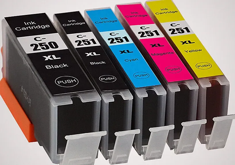 5P Printer Ink Tanks for PGI-250 CLI-251 Canon Pixma MG6620 MX922 iX6820 iP7220
