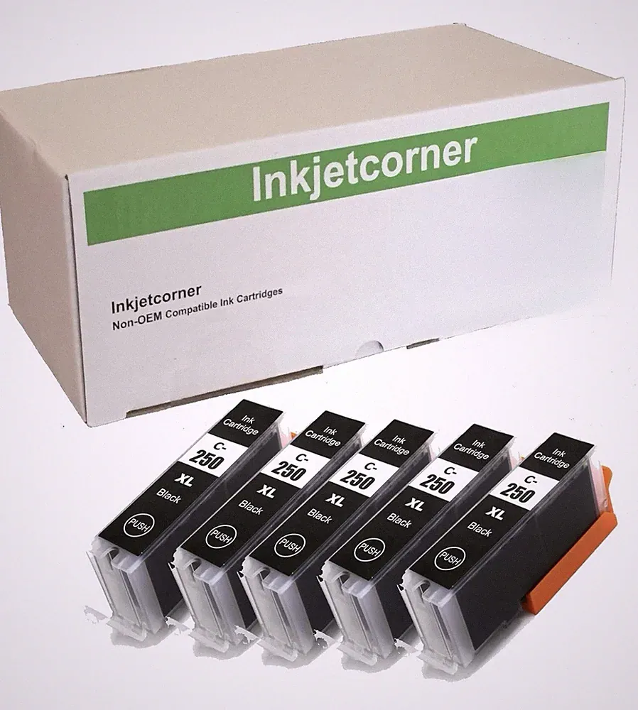 5PK PGI-250XL PGI250XL Ink Cartridges for Canon Pixma MG5620 MG5520 MG6620 MX922