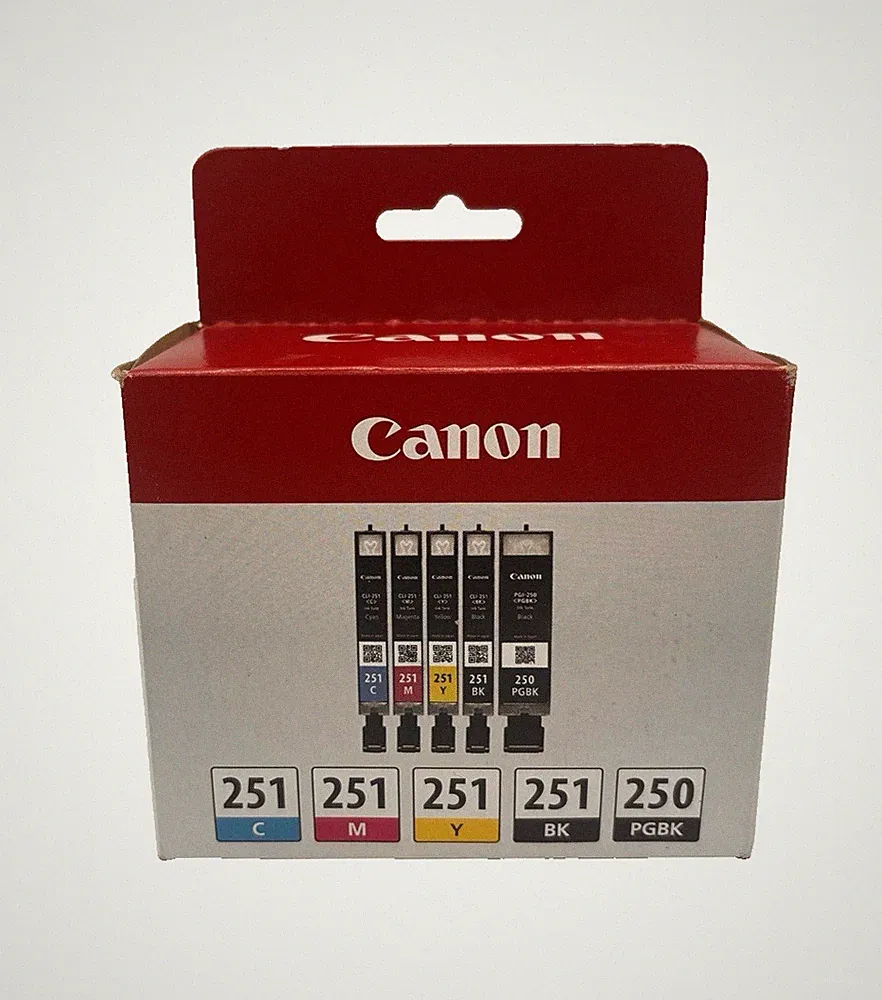 Canon PGI-250 CLI-251 Multicolor Ink Cartridges Combo 5 Pack New!!