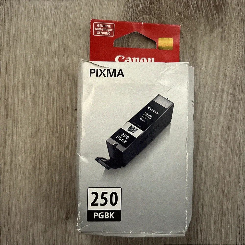 Canon Pixma Black 250 Ink Cartridge Genuine OEM (PGI-250) PGBK Open Box NEW