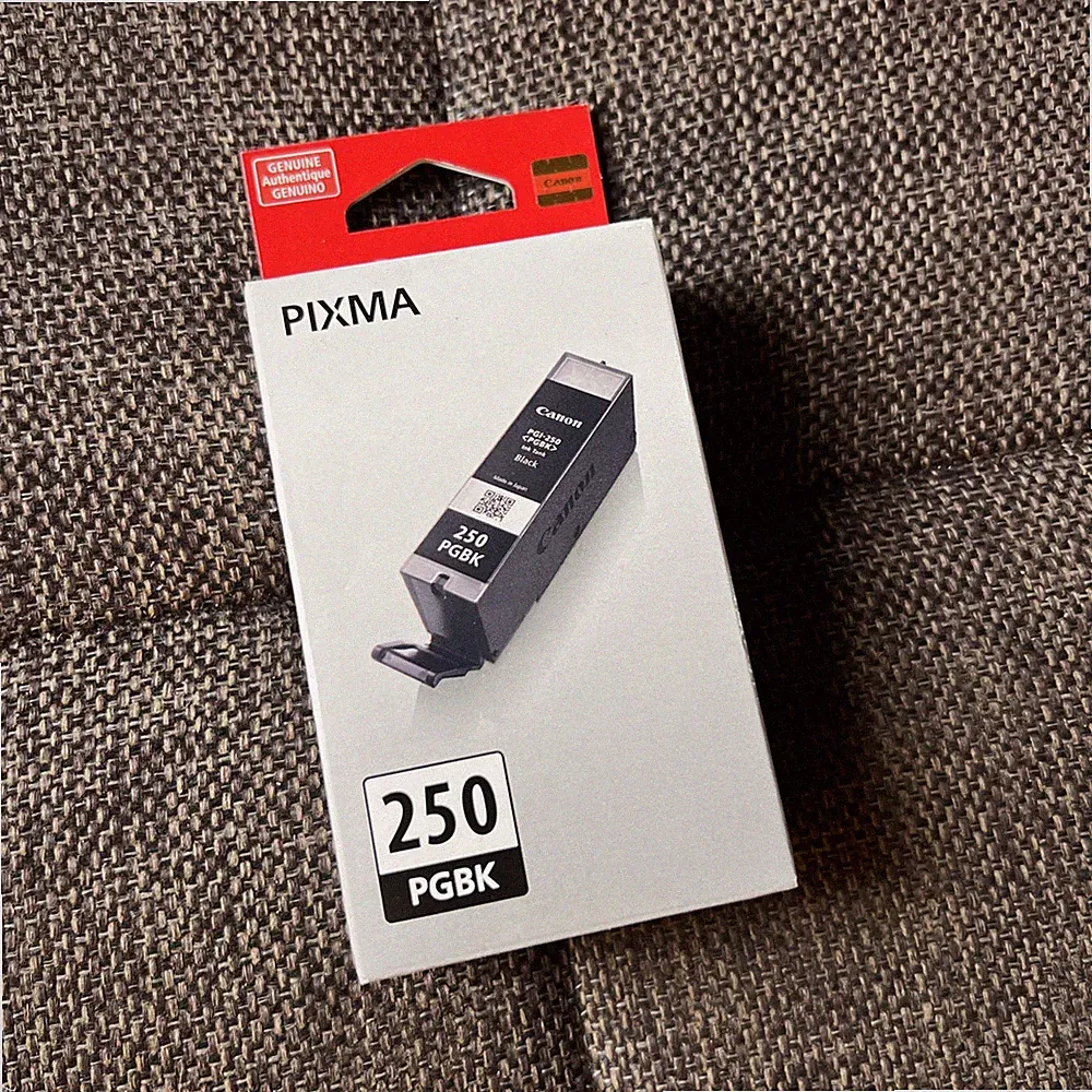 Canon PIXMA PGI-250PGBK Genuine Black Ink Cartridge PGI-250 PGBK 15ML NIB