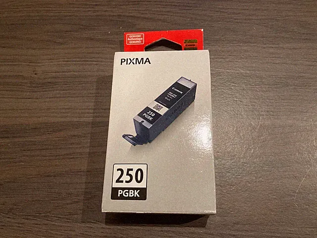 Genuine Canon Pixma PGBK PGI 250 BLACK Ink Cartridge New Sealed in Box