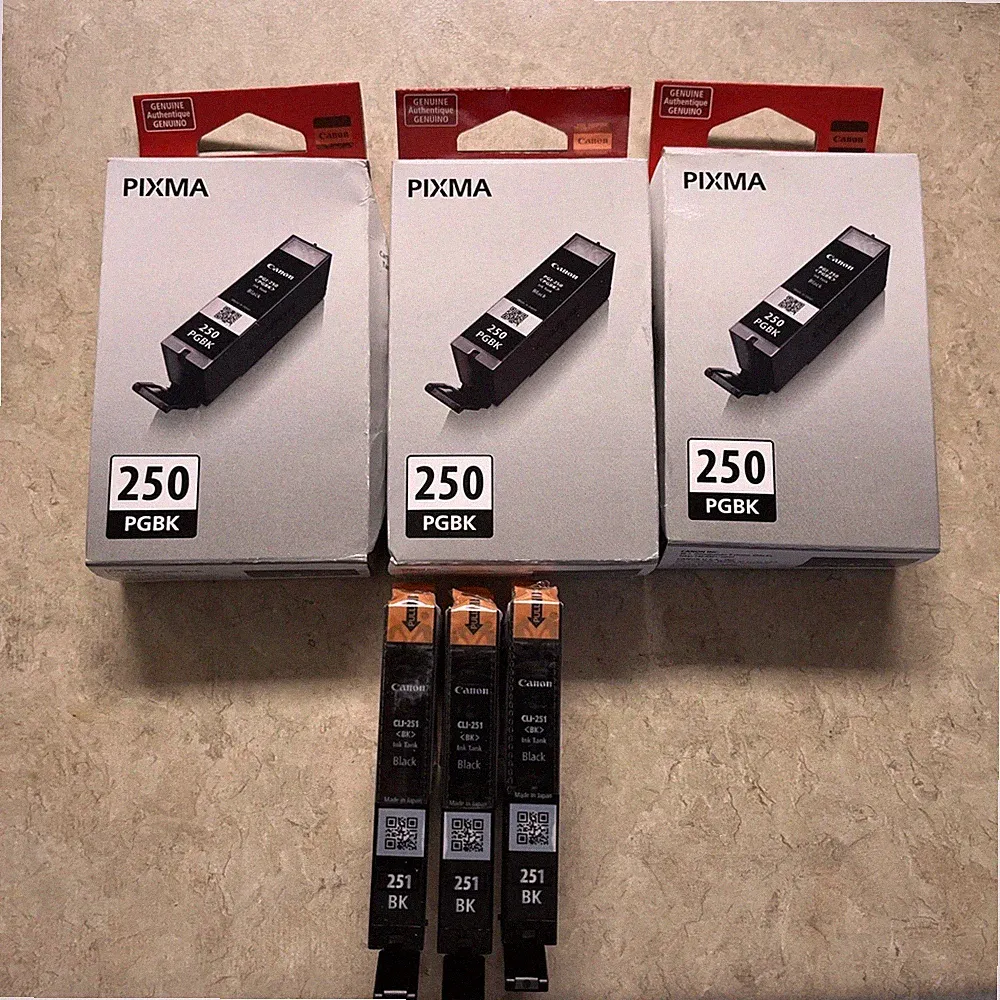 canon printer ink black pgi-250- pgbk