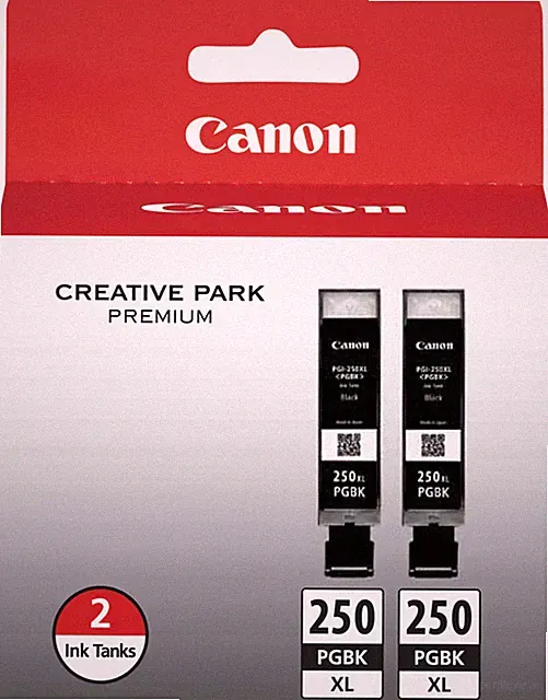New Genuine Canon PGI-250XL Black 2PK Ink Cartridges PIXMA MG6620