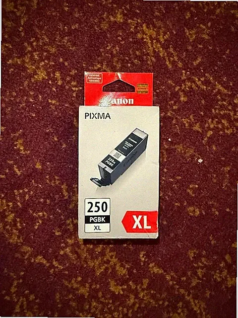 OEM Canon Pixma 250 XL (PGI-250XL) PGBK Black Ink Cartridge- New Sealed Box