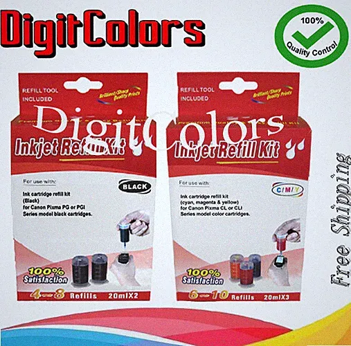 PGI-250 CLI 251 ink cartridge refill bottle kit box tool for CN Canon BK,C,M,Y