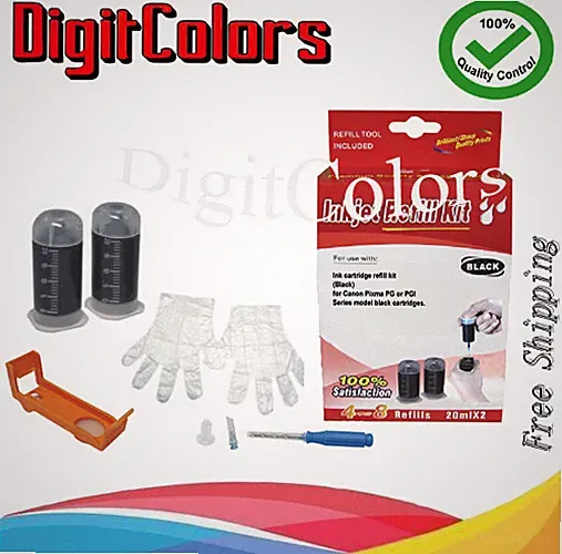 PGI-250/PGI280 cartridge ink refill kit bottle tool box Canon PGI250 PGI280 BK