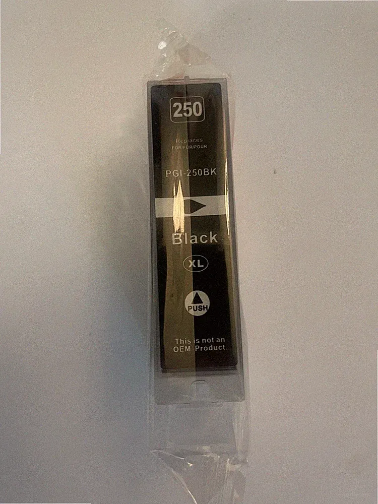 PGI-250BK XL Ink Cartridge for Canon Black Printer New No Box Arthur Imaging