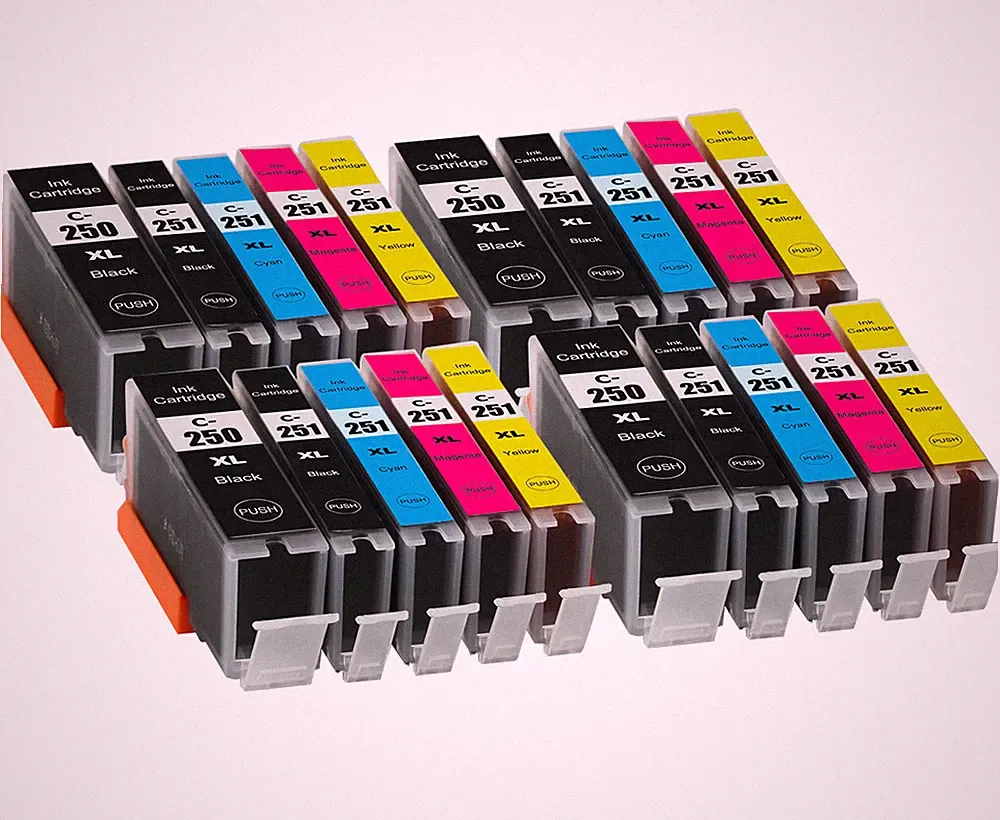 PGI-250XL CLI-251XL Color Printer Ink for Canon Pixma MG6620 MG6420 MX922 MX722