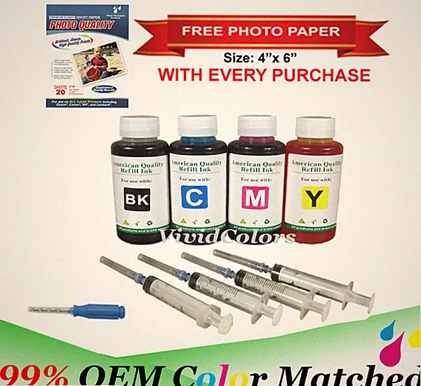 Refill INK Bottles Compatible Canon PGI-250 CLI-251 PIXMA MG5420 MG5622 -400ML